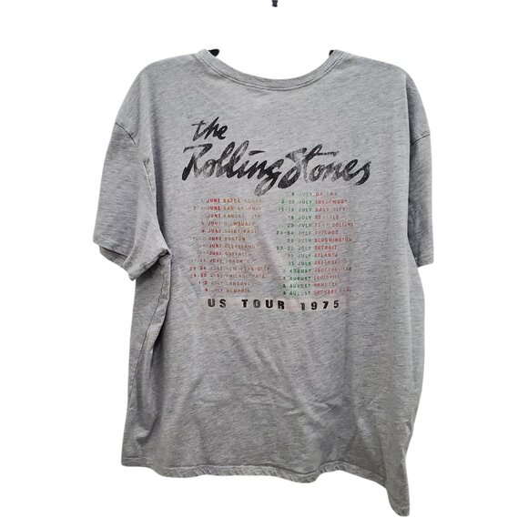 Rolling Stones US Tour 1975 Distressed Double Side Retro Concert Tee Plus XXL - Picture 5 of 5